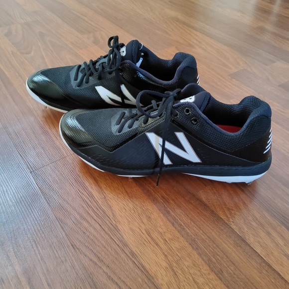 New Balance L4040BK4 Black/White Men’s Metal Baseball Cleats Size 16 NWOT main image 8